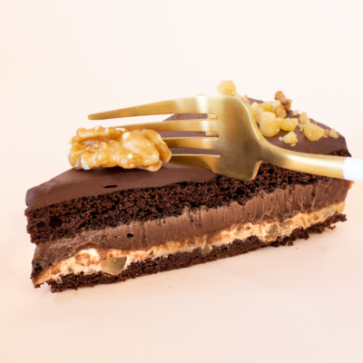 Torta de Nutella com Strogonoffe de Nozes